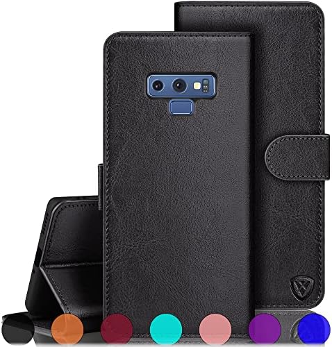 XCaseBar para Samsung Galaxy Note 9 Case da carteira com 【Bloqueio de RFID】 Titular do cartão de crédito, Flip Folio Book