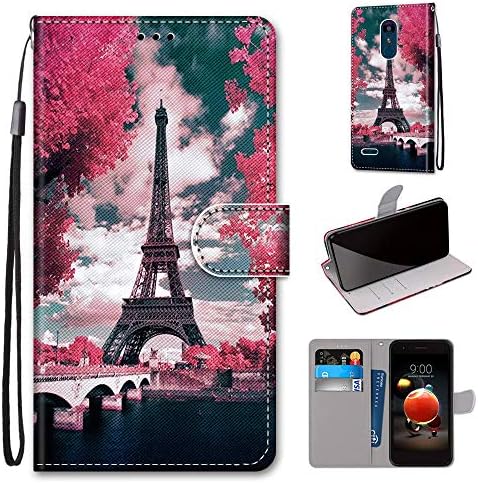 Caso para LG K9 / Zona 4 / LG Aristo 2 / K8 2018 / LV3 2018 / Tribute Dynasty, Candy House Fashion Flip Wallet Design PU couro com