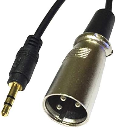 Mmnne 6innch 3,5 mm a xlr macho para cabo macho, desequilibrado 1/8 polegada Mini Jack estéreo para XLR Adaptador de cabo do cabo
