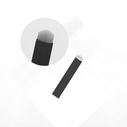 50pcs kzboy lâmina de microblading flexível 18U.18mm Microblade de aço inoxidável para traçado de cabelo ou sombreamento