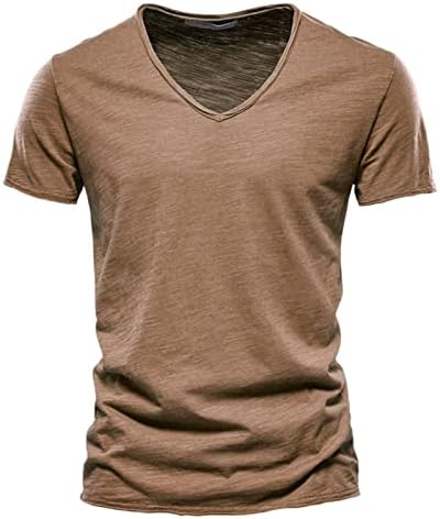 Mass moda casual cor sólida algodão V pescoço de manga curta camiseta top mass cam camisas gráficas camiseta de caça a pacote