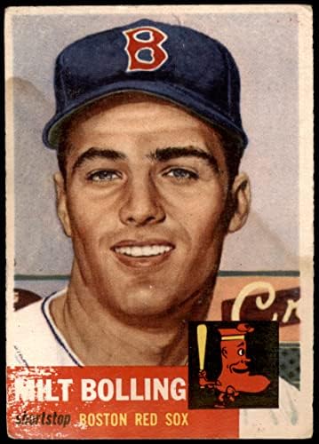1953 Topps 280 Milt Bolling Boston Red Sox Good Red Sox