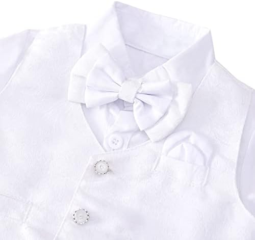 Roupa de roupas de batizagem para roupas infantis do bebê Daisy Daisy Todos os trajes brancos com o tamanho do capô de 3 a 24 meses, manga longa