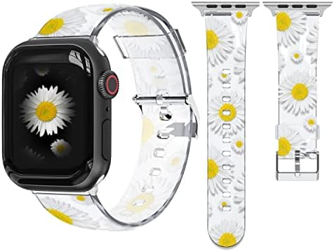 Compatível para geléia banda de relógio Apple Clear Apple para mulheres 38mm 40mm 41mm, 42mm, 44mm 45mm 49mm, Women Crystal Sport Band compatível para iWatch Apple Watch Series Ultra 8 7 6 5 4 3 2 1 SE SE