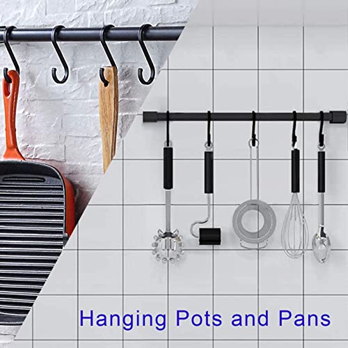 Ganchos de alumínio LLPJs para cortina de chuveiro pendurada, panela e panela pendurada, xícaras de café, utensílios de churrasqueira,