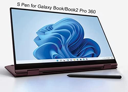 Galaxy Book Pro 360 S Pen +Dicas Substituição para Samsung Galaxy Book Pro 360, Livro 2 Pro 360 caneta caneta para laptop 2 em 1, 13,3 /15.6
