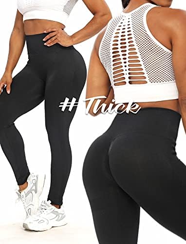 Fittoo Butt Lift Leggings sem costura para mulheres com cintura alta o treino de ginástica de ginástica de calças de ginástica