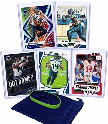 DK Metcalf Football Cards Pacote variado - Seattle Seahawks Trading Card Gift Conjunto