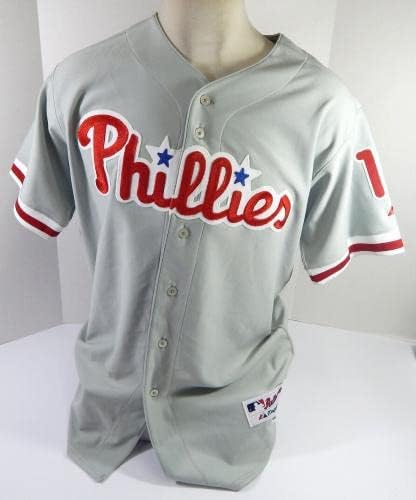 Philadelphia Phillies Lou Marson 16 Game usou Grey Jersey 48 DP44199 - Jogo usado MLB Jerseys