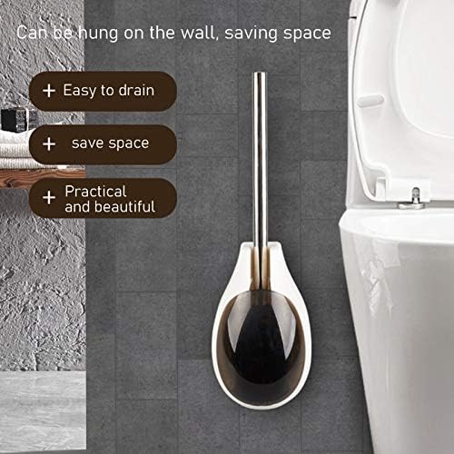 Pincelas de vaso sanitário wxxgy pincel de banheiro e suporte de vaso sanitário, 360 ° pp pp de limpeza de limpeza montada na parede