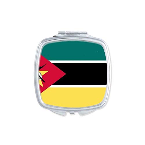Bandeira de moçambiquenational Africa country espelho espelho portátil composição de bolso portátil vidro de dupla face