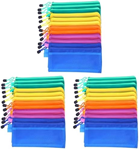 Stobok Bags Bags Zipper colorida para acessórios de plástico líquido PEN MASH ALEMANHA ALAGEM A POUCH POUTFOLIO SUPLETAS