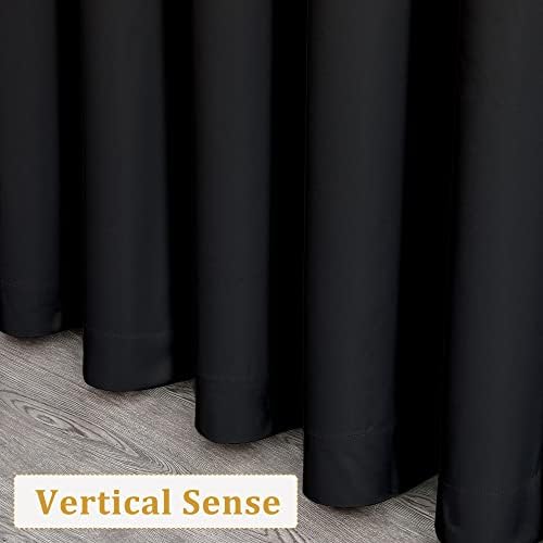 Aiyufeng Sevier Blackout Janela Curtain Painéis, calor e cortinas de bloqueio de luz completa com revestimento branco para