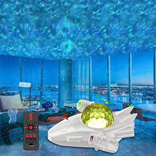 Projector Star Galaxy Light for Bedroom, Projector Luz Galaxy para Crianças com Música, Timer Remoto Starry Night Light Projector para teto/natal/quarto/decoração.