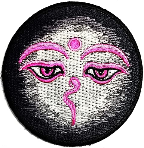 Kleenplus Eye Buddha Patch om aum hinduísmo mantra yoga símbolo de símbolo de remendos bordados para vestir jeans jeans chapéus mochilas