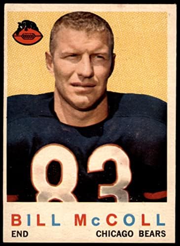 1959 Topps 151 Bill McColl Chicago Bears Ex Bears Stanford