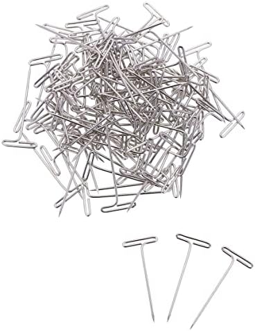 Zlche 74 Pacote agulhas de extensão de cabelo e conjunto de fios, 50 T pinos e 20 C agulhas com 4 rolos de tecelagem para extensões de cabelo, fabricação de perucas, bloqueio, tricô, modelagem e artesanato DIY