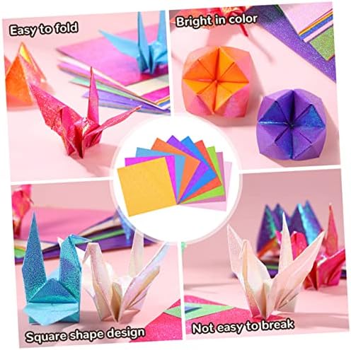 Favomoto 500 PCs Gadgets de origami para crianças papel de origami para crianças Origami papel de origami de origami papel de