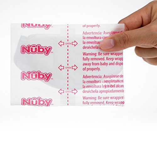 Dispitável Nuby Stay Dry Dispable 60 peças almofadas de mama, favo de mel, ultra-finas