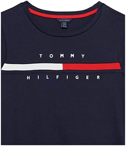Tommy Hilfiger Girls 'Tamanho de manga curta vestido de bandeira vestido de camiseta