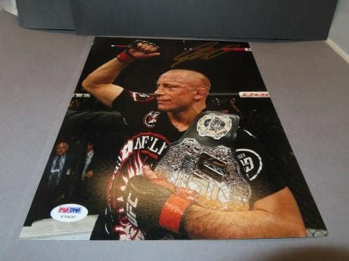 Georges St. Pierre assinado UFC 8x10 Foto autografado PSA/DNA COA 1B - Fotos autografadas do UFC