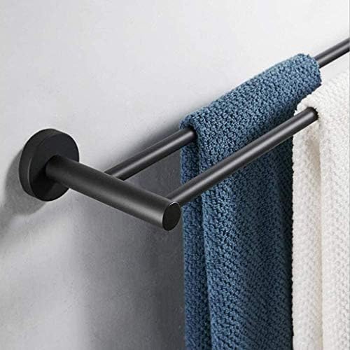 Lymjj Double Towel Bar Aço inoxidável Toalha de banheiro rack ， Montagem de parede do suporte do toalheiro de banho