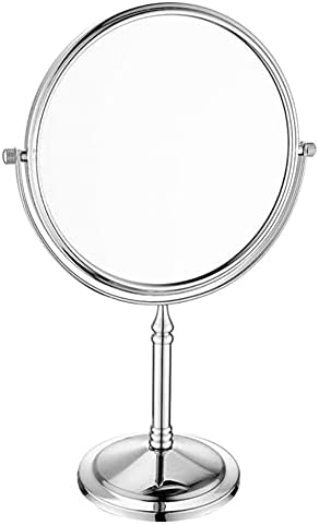 Yairmis Pequeno espelho espelho de maquiagem espelho, espelho de beleza de dois lados de mesa 3x espelho cosmético de 360 ​​° espelho de maquiagem do banheiro