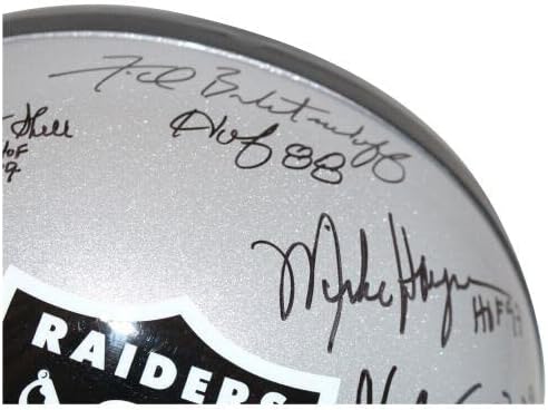 Oakland Raiders NEGES assinou o capacete de réplica f/s 15 SIGs John Madden JSA 31886 - Capacetes NFL autografados