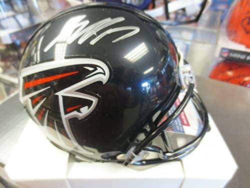 Michael Vick Atlanta Falcons assinou mini capacete JSA CoA - Mini capacetes da NFL autografados