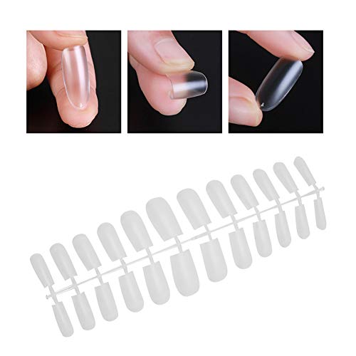 Nails falsos - capa completa ultrafina de caixão fosco longo falso dicas de unhas falsas unhas falsas UV Gel Tools 240 pcs acrílico unhas para dicas de unhas com estojo