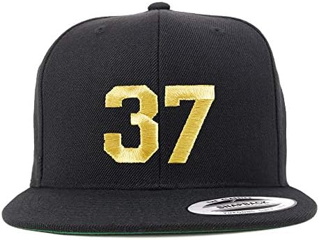 Trendy Apparel Shop número 37 Gold Thread Bill Snapback Baseball Cap