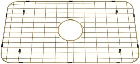 Lonsince Sink Grid Gold 28 7/16 x 15 1/2, Protetores de pia para pia da cozinha, protetor de pia da fazenda, protetor de pia
