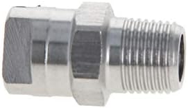 Dica de spray de ventilador Yinpecly plana - 1/8BSPT Male Thread 304 Bocal de aço inoxidável - diâmetro do orifício de 1,3