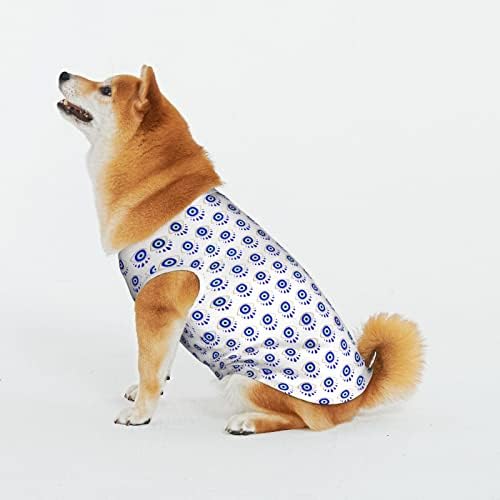 Camisas de estimação de algodão Camisetas de cachorro de olho de vite turco Pijama de cão de cachorro Pijamas de cão macio macacão de