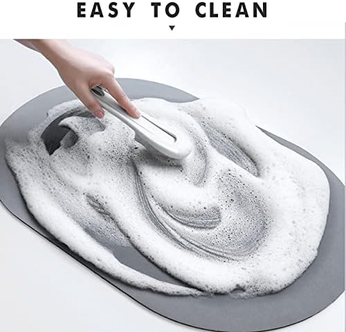 DCEVTOTTO Super absorvente tapete de tapete de banho, tat de banho de terra de diatomáceas com fundo sem deslizamento para a cozinha