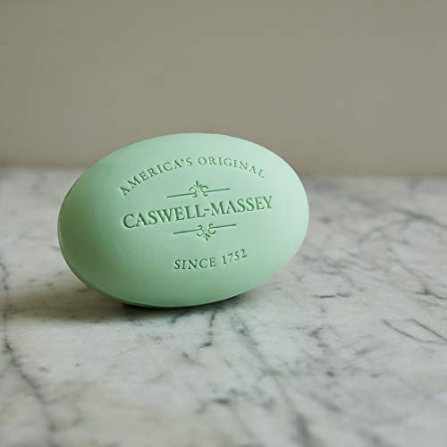 Caswell-Massey Triple Milled Séculos de pepino único barra de sabão, sabonete de banho perfumado e hidratante para mulheres, fabricado nos EUA, 5,8 oz