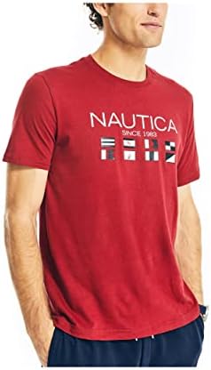 Camiseta gráfica do logotipo da Nautica Men