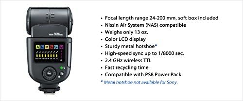 Nissin Di700A Flash compatível com Olympus/Panasonic Mirrorless Cameras
