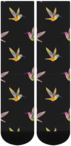 Weedkeycat engraçado novidade Hummingbird Socks ROVANTY PRAPELA PRACHA GRAPHIC CASUAL MODERAÇÃO espessura para o outono da primavera e inverno