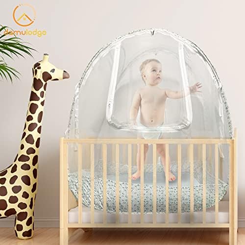 Damulodge Pack n Play Tent - Rede de mosquito respirável para berço - tenda de berço para impedir que o bebê saia -