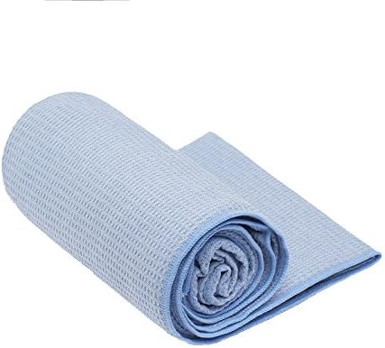 Toalha de ioga quente shandali - toalha de ioga stickyfiber - tamanho de tapete, microfibra, super absorvente, anti -deslizamento, livre de lesões, 24 x 72 - Melhor toalha de ioga de bikram