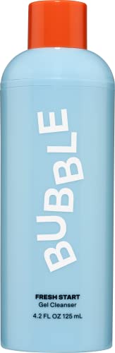 Cleanser de gel de partida Fresh Start Bubble - Pha + Cafeína para Calmagem, Textura + Suporte de Acne - Limpador facial sensível para a pele de poros profundos