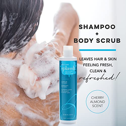 Brocato splassh diariamente shampoo + condicionador, 32 oz. | Shampoo volumizador com queratina fortificadora e hidratante Aloe Vera