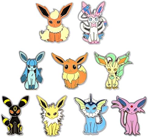 Pocket Monster Eevee Family Clenge, conjunto de 9pcs, incluindo formulário original e 8 formas evolutivas, incluindo