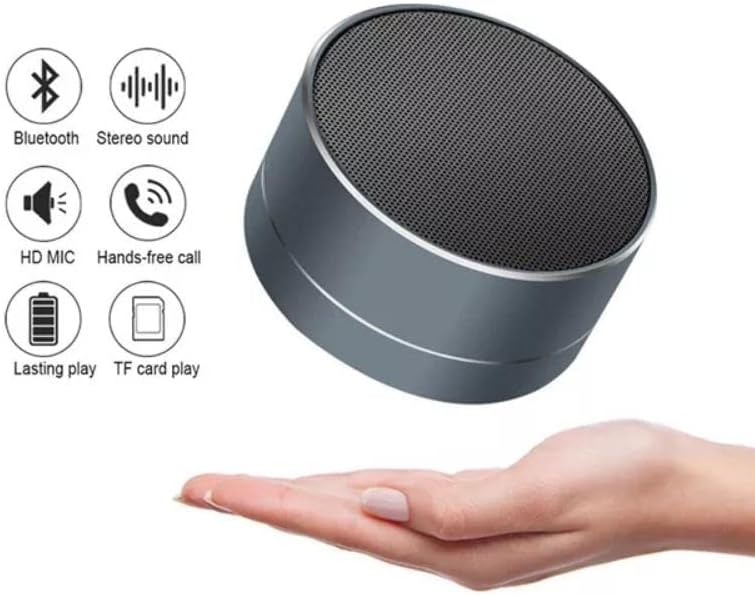 Mini interno ou externo, alto -falantes sem fio, portátil e Bluetooth com luzes LED