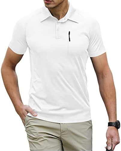 Kuyigo Mens Polos de manga curta Camisas clássicas camisa de golfe Jersey