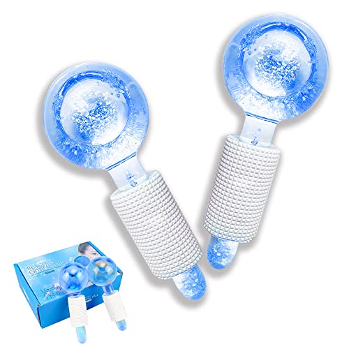 Globos de gelo SMASENER para tratamentos faciais, globos de gelo, globos de gelo facial de 2pcs, globos de resfriamento, globos