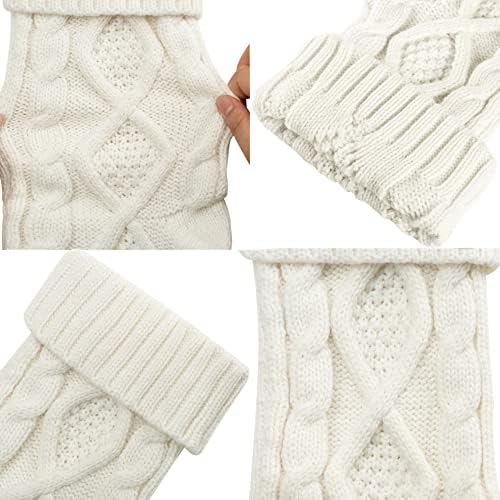 Kunyida Pack 6,18 Borgonha exclusiva e marfim de meias de Natal brancas, estilo2