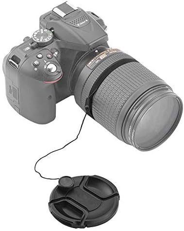 Tampa de tampa de lente de 67 mm compatível com Nikon AF-S DX Nikkor 18-300mm f/3.5-6.3g Ed VR, Huipuxiang [2 pacote]