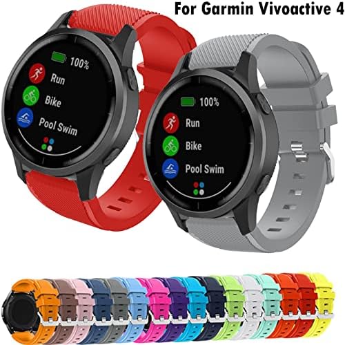 Cinta de silicone de 22 mm CZKE para Garmin Venu 2/Vivoactive 4 Smart Watch Band Sports Bracelets para Garmin Vivoactive